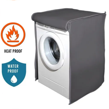 WATERPROOF FRONT LOADED WASHING MACHINE COVER - ( GREY COLOR )