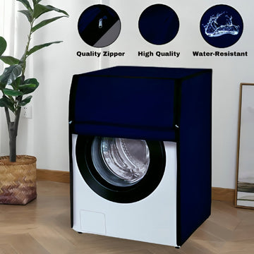WATERPROOF FRONT LOADED WASHING MACHINE COVER - ( BLUE COLOR )