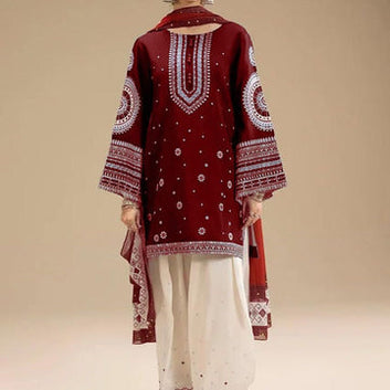 JAZMINE MOST DEMANDING EDITION 3PC DHANAK EMBROIDERED