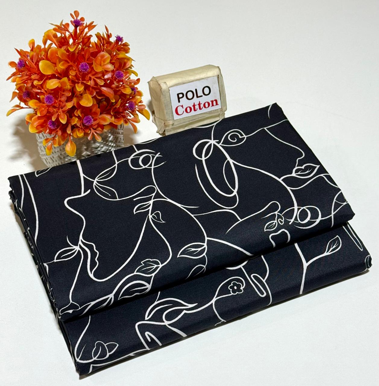 Premium Airjet Digital Printed 2-Piece Unstiched VT-0066