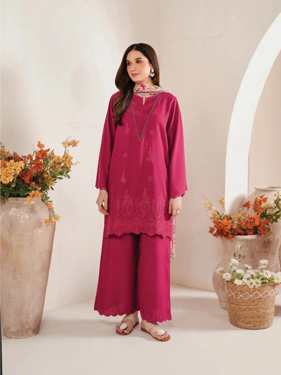 SAPPHIRE DHANAK 3PC EMBROIDERED