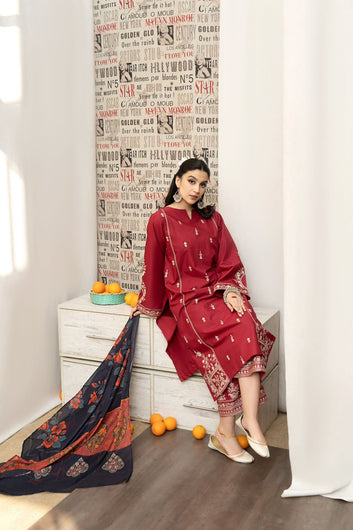 URGE DHANAK 3PC EMBROIDERED