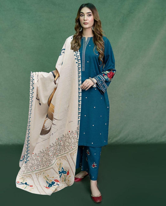 URGE DHANAK 3PC EMBROIDERED