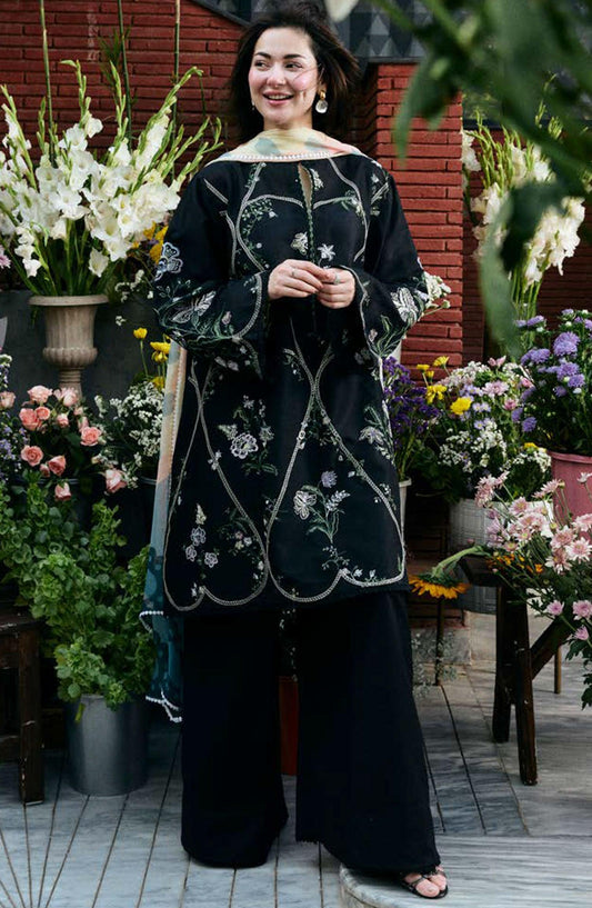 ZARA SHAHJAHAN DHANAK 3PC EMBROIDERED