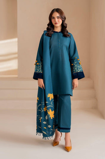 BAROQUE DHANAK 3PC EMBROIDERED