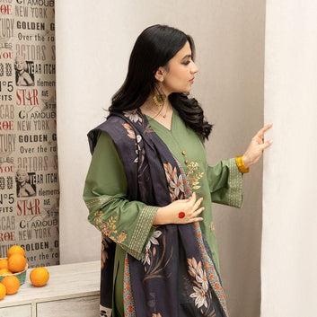 LAWN 3PC EMBROIDERED