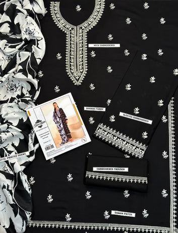 LAWN 3PC EMBROIDERED