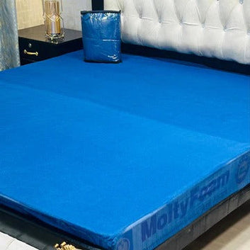Terry Cotton Waterproof Mattress Protector King Size 72x78 (Blue)