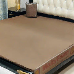 Terry Cotton Waterproof Mattress Protector King Size 72x78 (Brown)