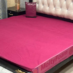 Terry Cotton Waterproof Mattress Protector King Size 72x78 (Maroon)